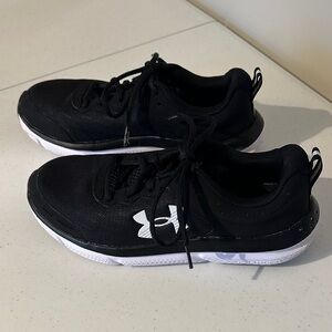 Under Armour Black Sneakers with White Logo